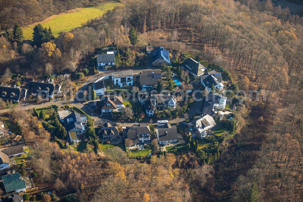 Aerial photograph Lüdenscheid - Single-family residential area of settlement on Stuelbergring in Luedenscheid in the state North Rhine-Westphalia, Germany