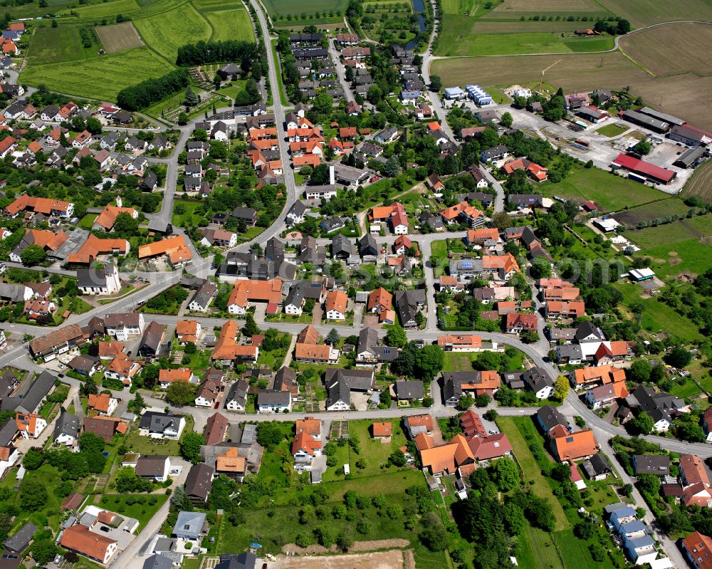 Leutesheim from the bird's eye view: Single-family residential area of settlement in Leutesheim in the state Baden-Wuerttemberg, Germany