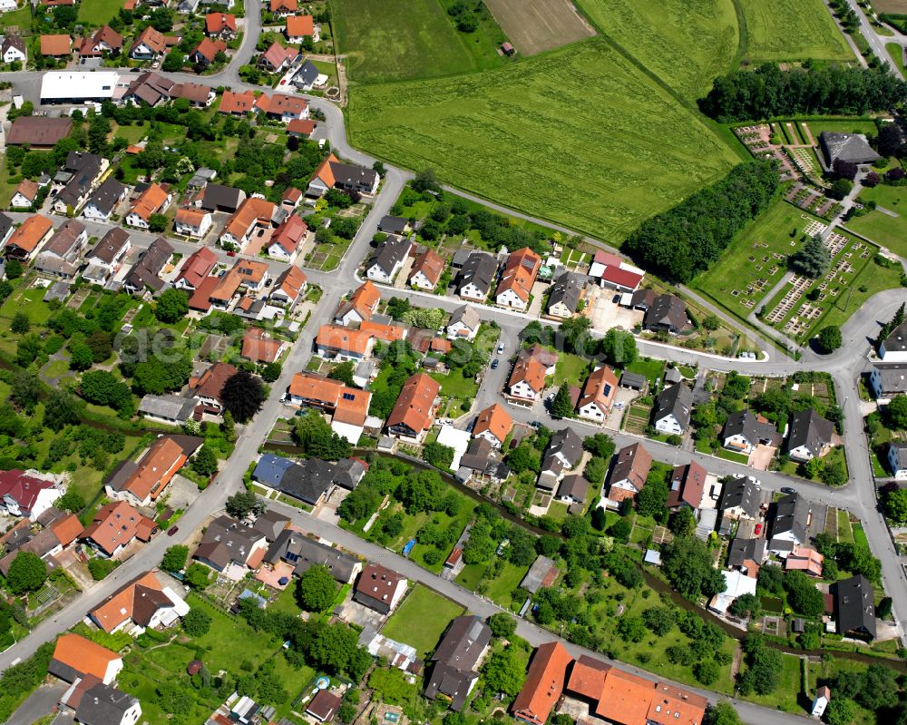 Aerial photograph Leutesheim - Single-family residential area of settlement in Leutesheim in the state Baden-Wuerttemberg, Germany