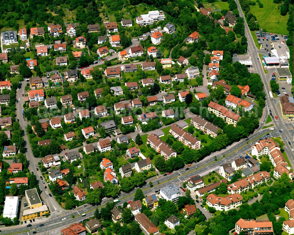 Lustnau from the bird's eye view: Single-family residential area of settlement in Lustnau in the state Baden-Wuerttemberg, Germany