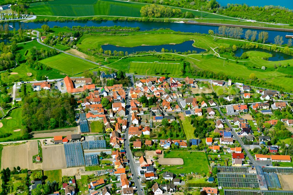 Aerial image Mainsondheim - Single-family residential area of settlement in Mainsondheim in the state Bavaria, Germany