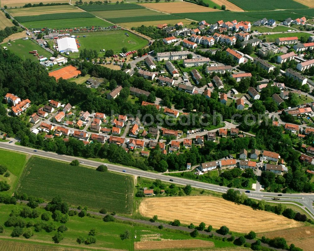 Aerial photograph Manzen - Single-family residential area of settlement in Manzen in the state Baden-Wuerttemberg, Germany