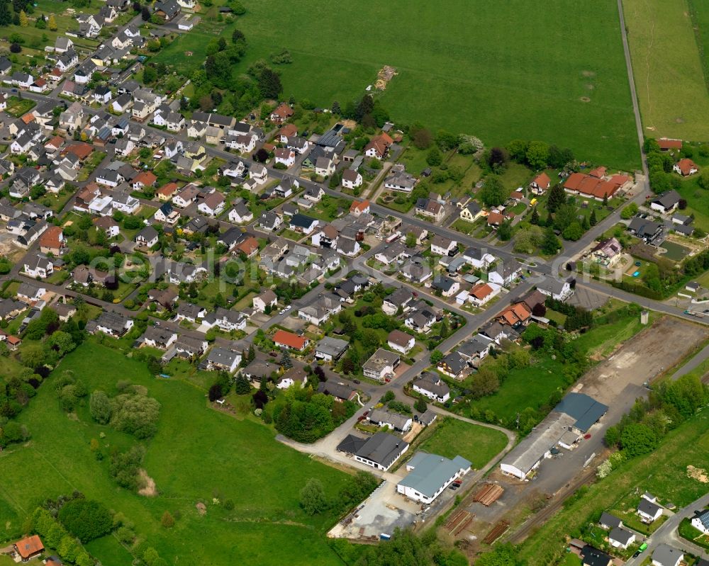 Marienrachdorf from the bird's eye view: Single-family residential area of settlement in Marienrachdorf in the state Rhineland-Palatinate