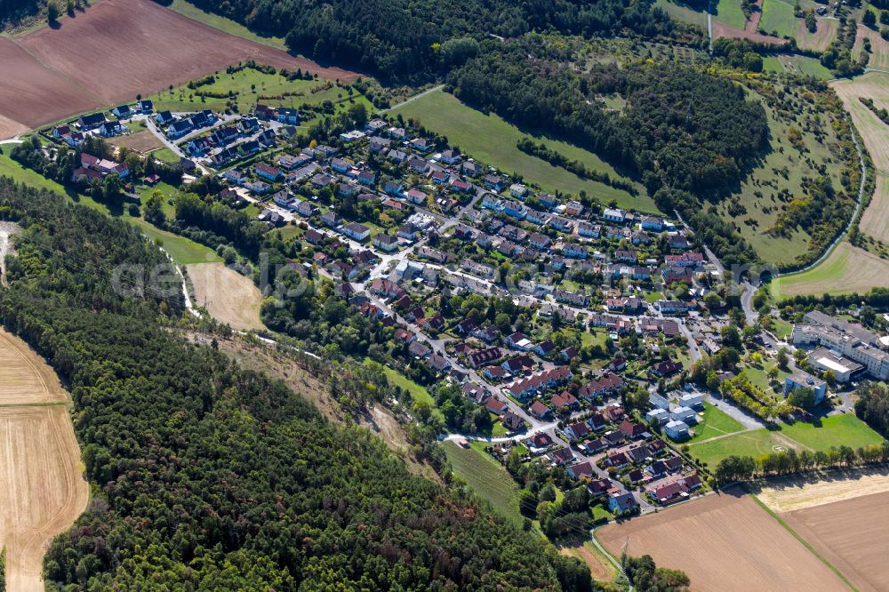 Aerial photograph Marktheidenfeld - Single-family residential area of settlement in Marktheidenfeld in the state Bavaria, Germany