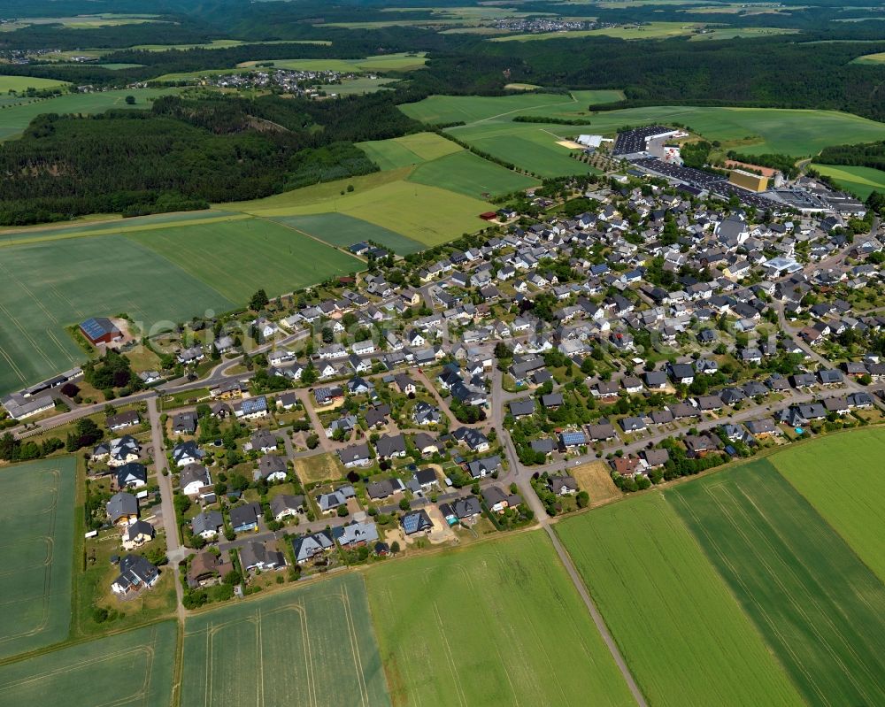 Mastershausen from the bird's eye view: Single-family residential area of settlement in Mastershausen in the state Rhineland-Palatinate