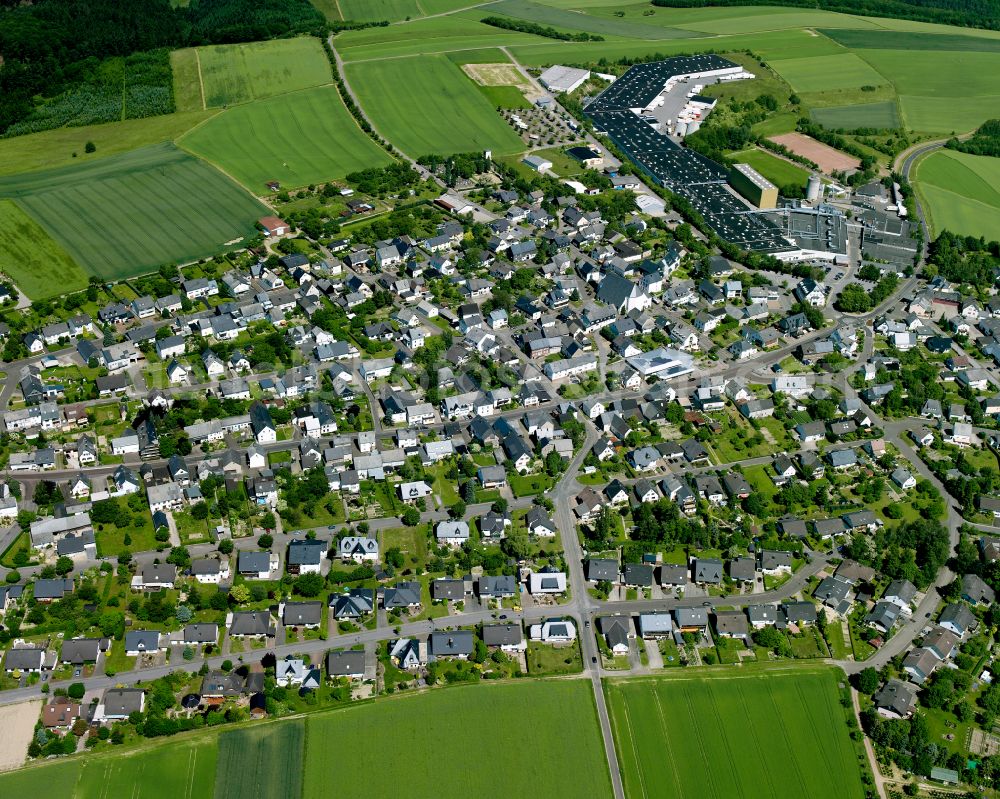 Mastershausen from the bird's eye view: Single-family residential area of settlement in Mastershausen in the state Rhineland-Palatinate, Germany