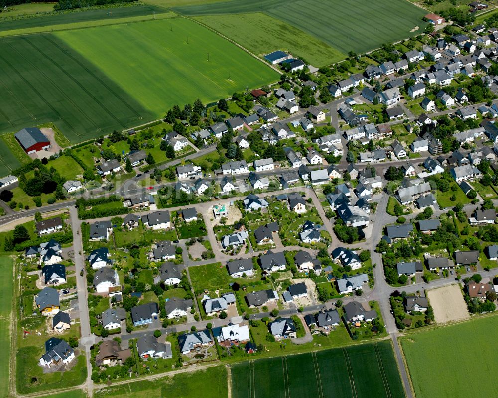 Aerial image Mastershausen - Single-family residential area of settlement in Mastershausen in the state Rhineland-Palatinate, Germany