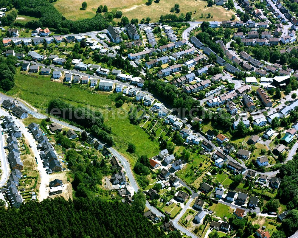 Aerial photograph Meinerzhagen - Single-family residential area of settlement in Meinerzhagen in the state North Rhine-Westphalia, Germany