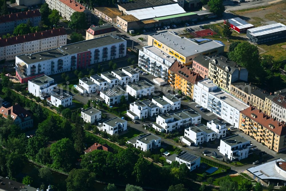 Brandenburg an der Havel from the bird's eye view: Single-family residential area of settlement Am Muehlengraben in Brandenburg an der Havel in the state Brandenburg, Germany