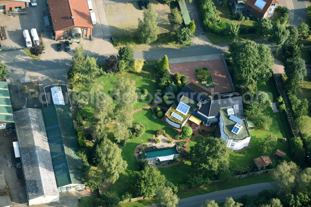 Aerial photograph Munster - Single-family residential area of settlement An der Raubkammer in Munster in the state Lower Saxony