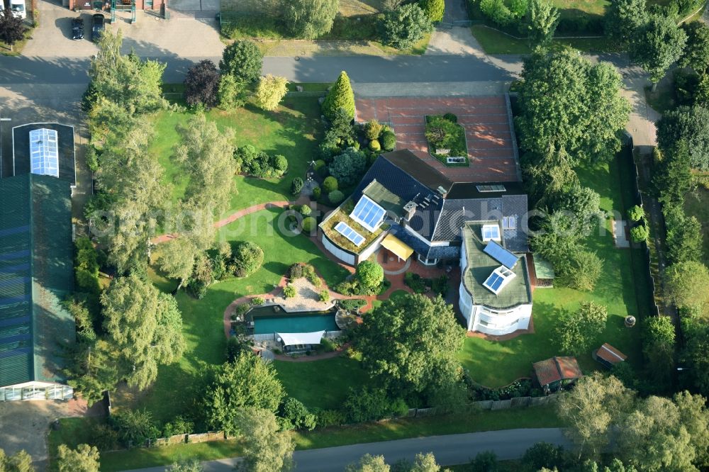 Munster from above - Single-family residential area of settlement An der Raubkammer in Munster in the state Lower Saxony