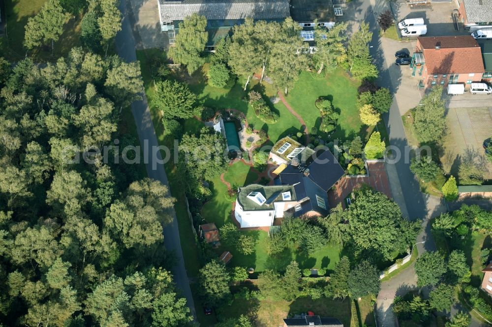 Aerial image Munster - Single-family residential area of settlement An der Raubkammer in Munster in the state Lower Saxony