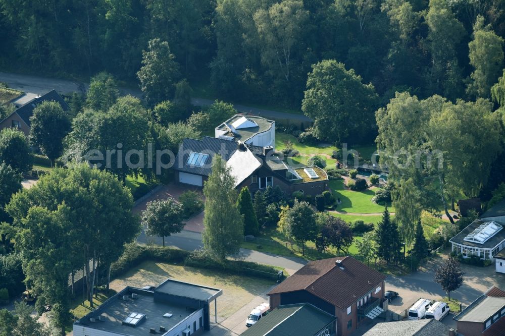 Aerial image Munster - Single-family residential area of settlement An der Raubkammer in Munster in the state Lower Saxony