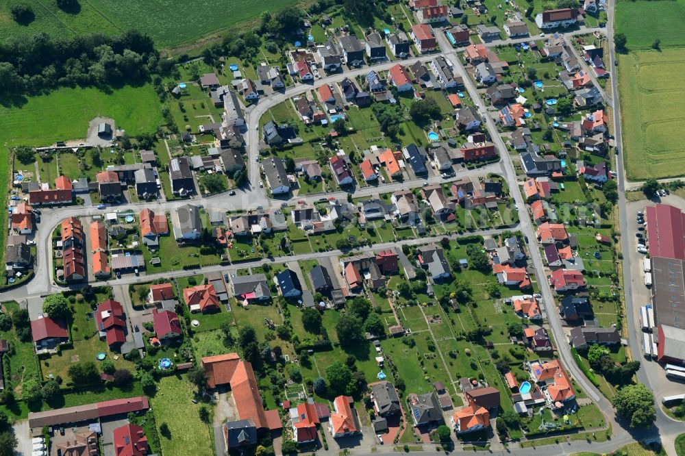 Aerial photograph Kalefeld - Single-family residential area of settlement Twetge - Bruchstrasse in Kalefeld in the state Lower Saxony, Germany