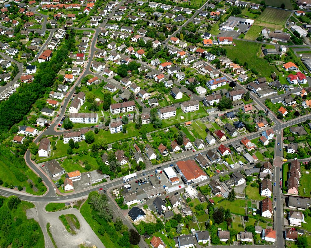 Aerial photograph Ober-Ofleiden - Single-family residential area of settlement in Ober-Ofleiden in the state Hesse, Germany