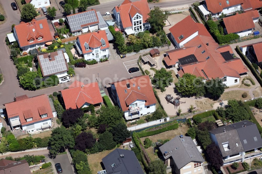 Aerial photograph Ober-Olm - Single-family residential area of settlement in Ober-Olm in the state Rhineland-Palatinate, Germany