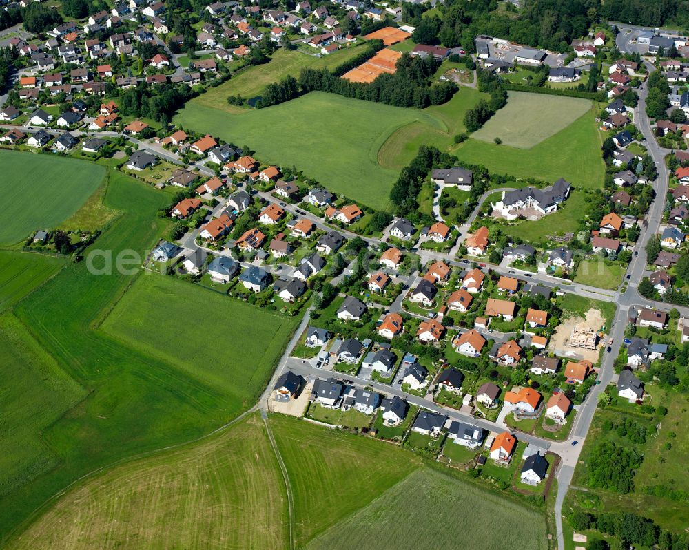 Aerial photograph Oberkotzau - Single-family residential area of settlement on street Lilienthalstrasse in the district Fattigau in Oberkotzau in the state Bavaria, Germany