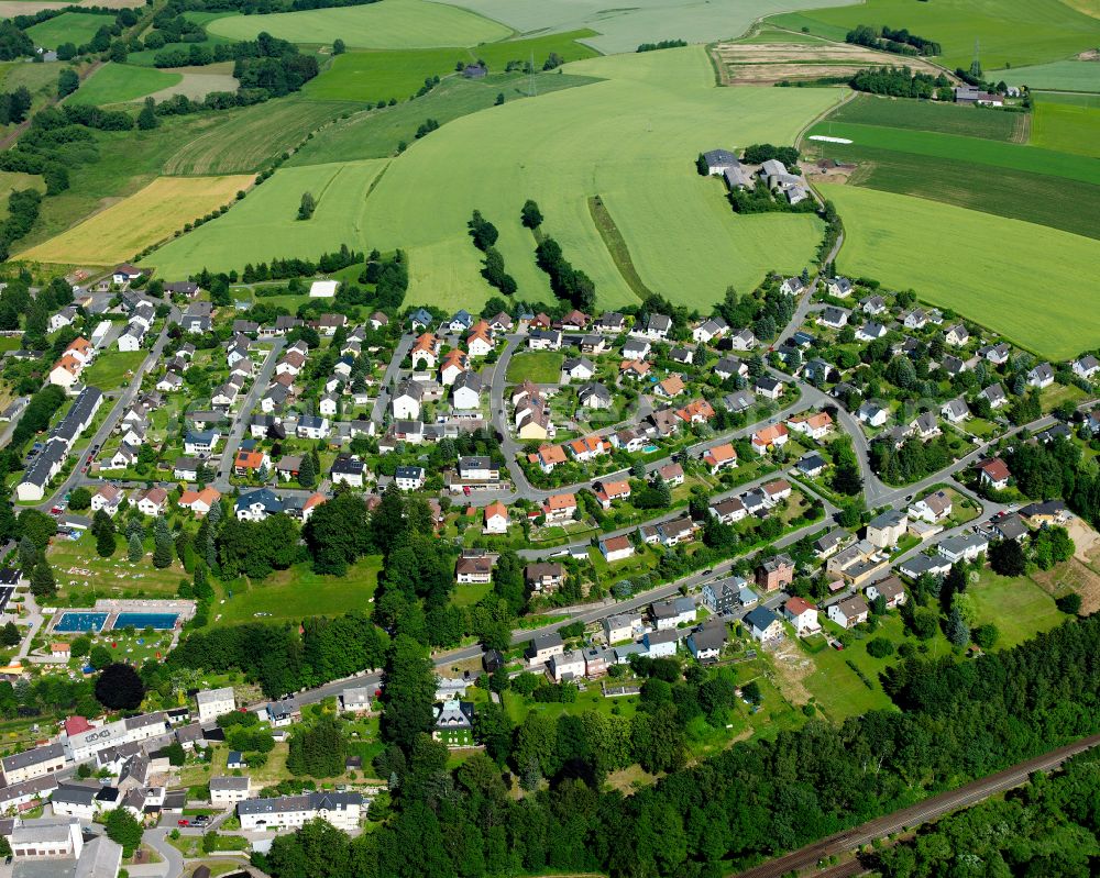 Aerial image Oberkotzau - Single-family residential area of settlement on street Von-Kotzau-Strasse in Oberkotzau in the state Bavaria, Germany