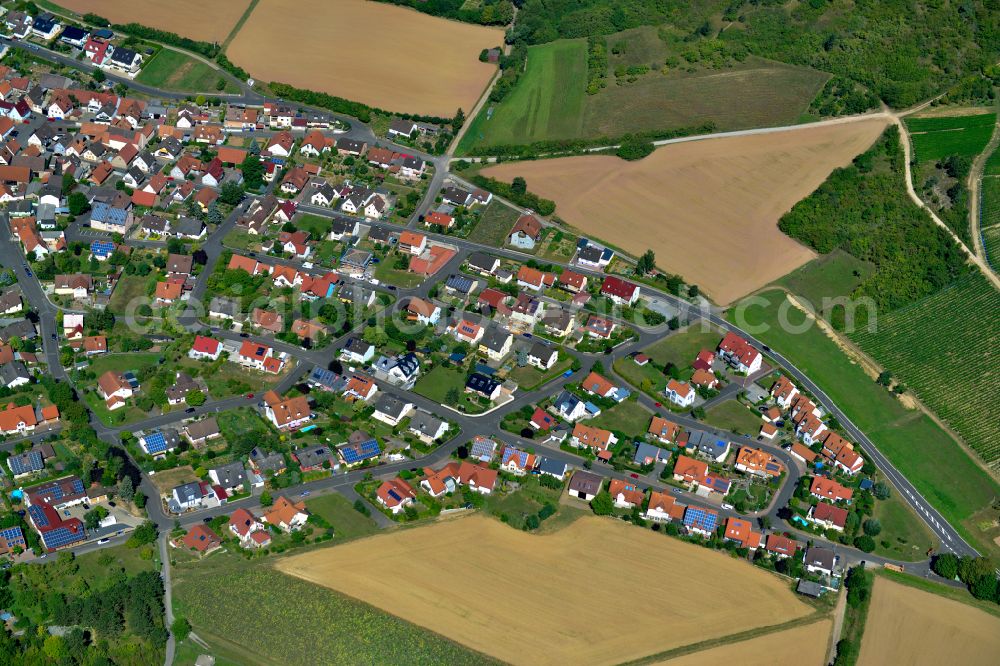 Aerial photograph Oberleinach - Single-family residential area of settlement in Oberleinach in the state Bavaria, Germany