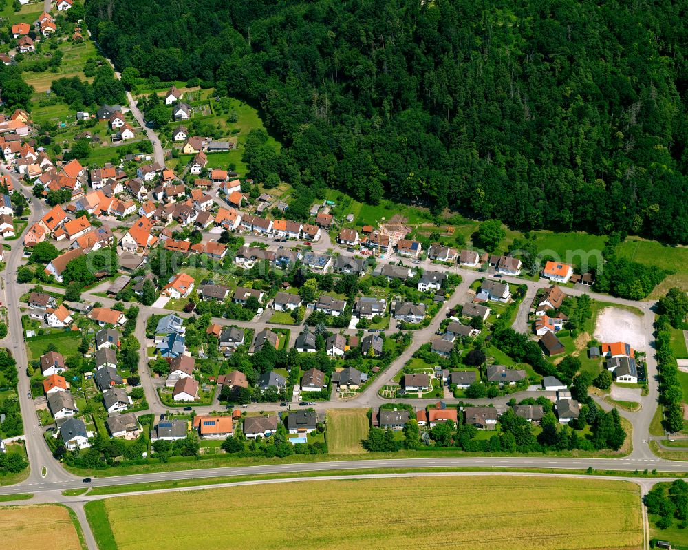 Aerial photograph Oberndorf - Single-family residential area of settlement in Oberndorf in the state Baden-Wuerttemberg, Germany