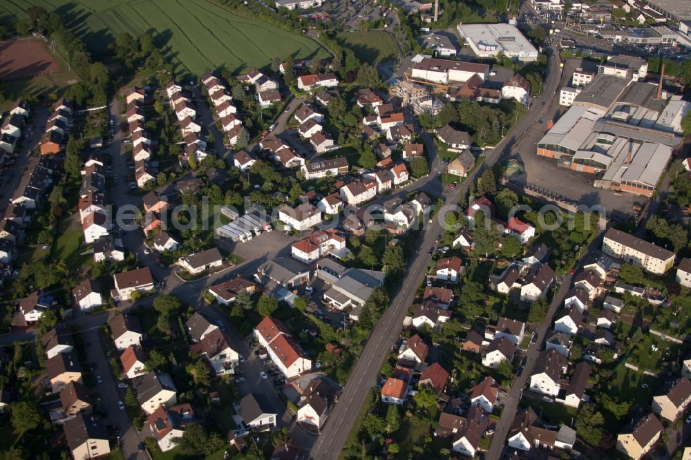 Bretten from the bird's eye view: Single-family residential area of settlement in the district Diedelsheim in Bretten in the state Baden-Wuerttemberg