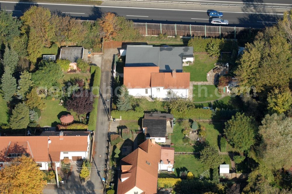 Aerial photograph Berlin - Single-family residential area of settlement on Siedlungsring, Bucher Chaussee, Erekweg, Swantewitstrasse, Zum Kappgraben, Lanzelotstrasse in the district Karow in Berlin, Germany