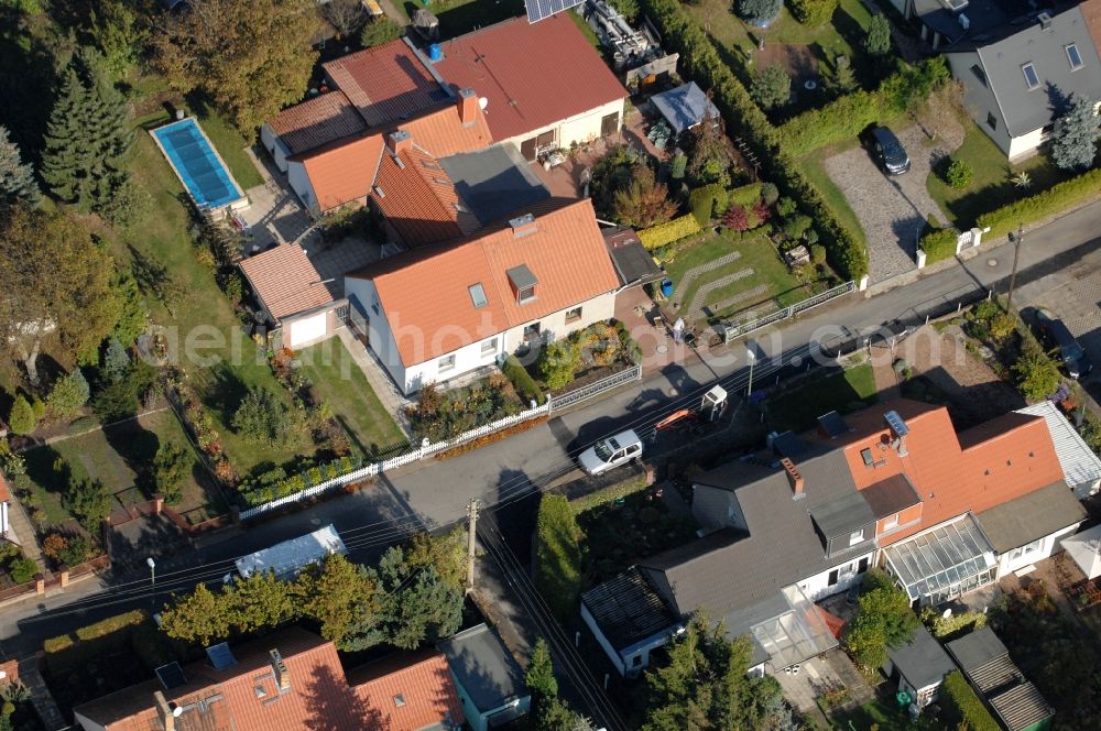 Aerial photograph Berlin - Single-family residential area of settlement on Siedlungsring, Bucher Chaussee, Erekweg, Swantewitstrasse, Zum Kappgraben, Lanzelotstrasse in the district Karow in Berlin, Germany