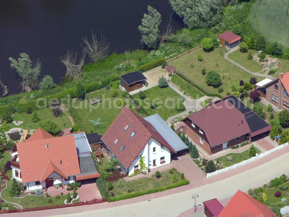 Aerial image Burg Stargard - Single-family residential area of settlement in the district Quastenberg in Burg Stargard in the state Mecklenburg - Western Pomerania, Germany