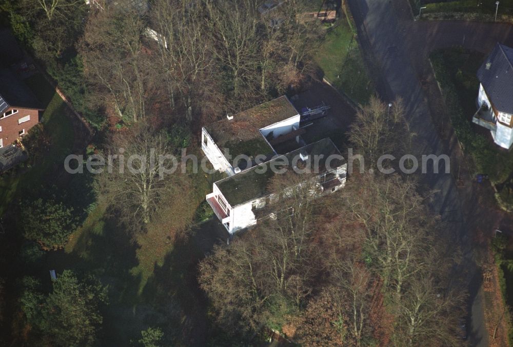 Ibbenbüren from the bird's eye view: Single-family residential area of settlement on Nordstrasse in the district Schafberg in Ibbenbueren in the state North Rhine-Westphalia, Germany