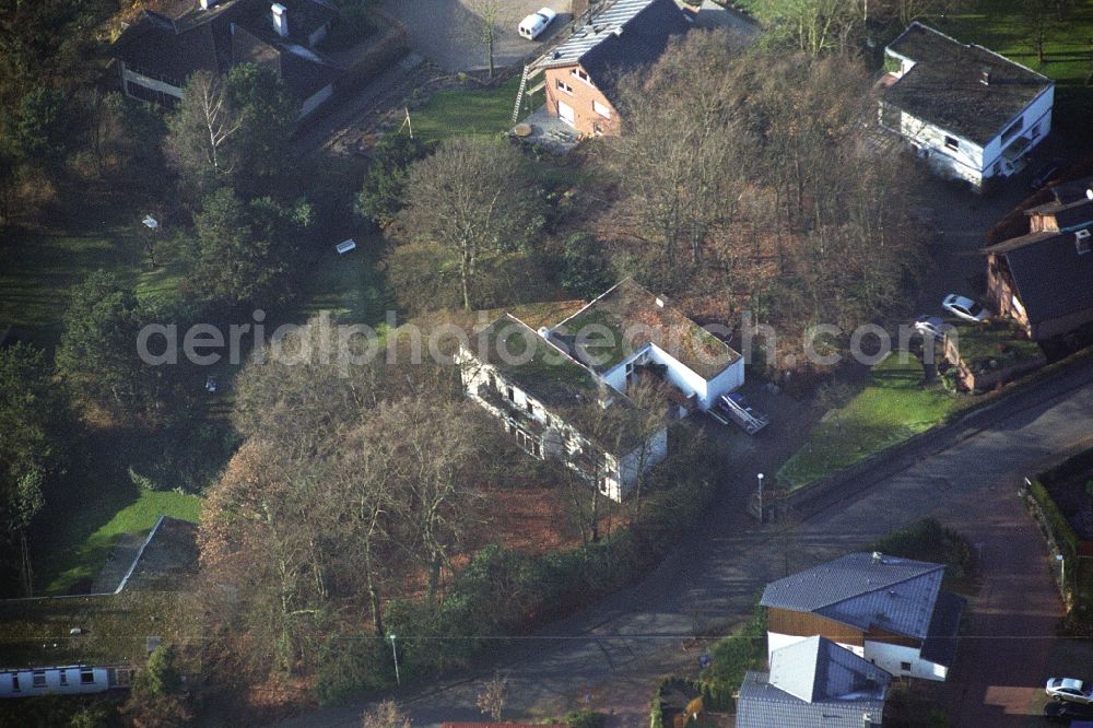 Aerial image Ibbenbüren - Single-family residential area of settlement on Nordstrasse in the district Schafberg in Ibbenbueren in the state North Rhine-Westphalia, Germany