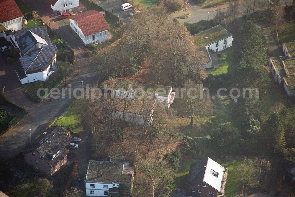 Ibbenbüren from above - Single-family residential area of settlement on Nordstrasse in the district Schafberg in Ibbenbueren in the state North Rhine-Westphalia, Germany