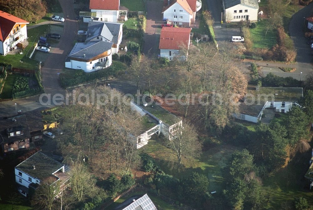 Ibbenbüren from the bird's eye view: Single-family residential area of settlement on Nordstrasse in the district Schafberg in Ibbenbueren in the state North Rhine-Westphalia, Germany