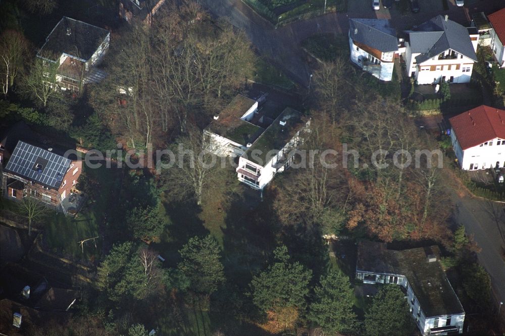 Aerial image Ibbenbüren - Single-family residential area of settlement on Nordstrasse in the district Schafberg in Ibbenbueren in the state North Rhine-Westphalia, Germany