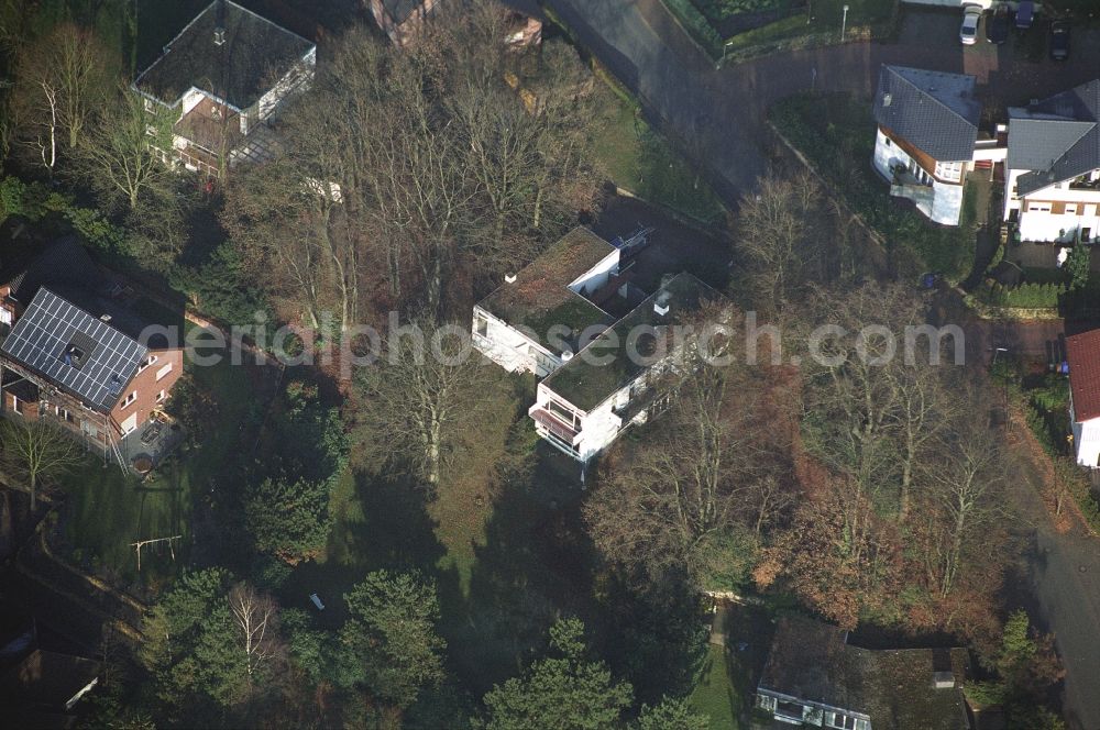 Ibbenbüren from above - Single-family residential area of settlement on Nordstrasse in the district Schafberg in Ibbenbueren in the state North Rhine-Westphalia, Germany