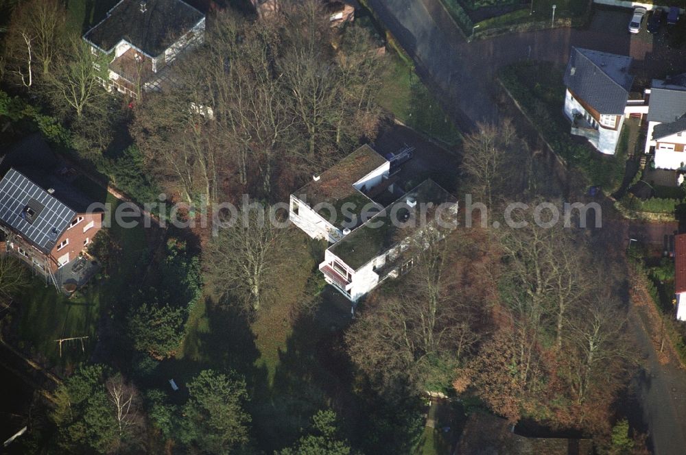 Ibbenbüren from the bird's eye view: Single-family residential area of settlement on Nordstrasse in the district Schafberg in Ibbenbueren in the state North Rhine-Westphalia, Germany