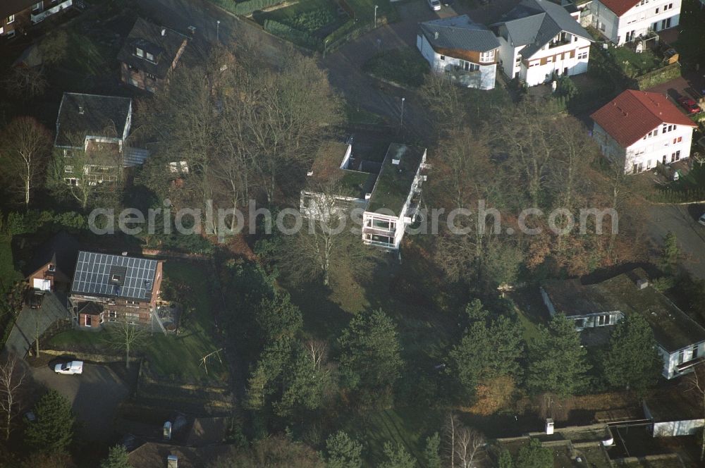 Aerial image Ibbenbüren - Single-family residential area of settlement on Nordstrasse in the district Schafberg in Ibbenbueren in the state North Rhine-Westphalia, Germany