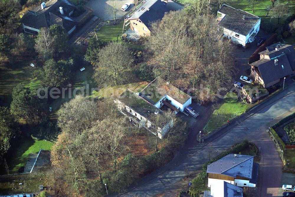 Ibbenbüren from above - Single-family residential area of settlement on Nordstrasse in the district Schafberg in Ibbenbueren in the state North Rhine-Westphalia, Germany