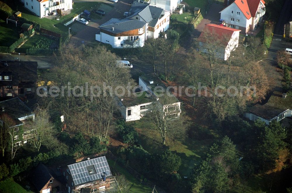 Aerial image Ibbenbüren - Single-family residential area of settlement on Nordstrasse in the district Schafberg in Ibbenbueren in the state North Rhine-Westphalia, Germany