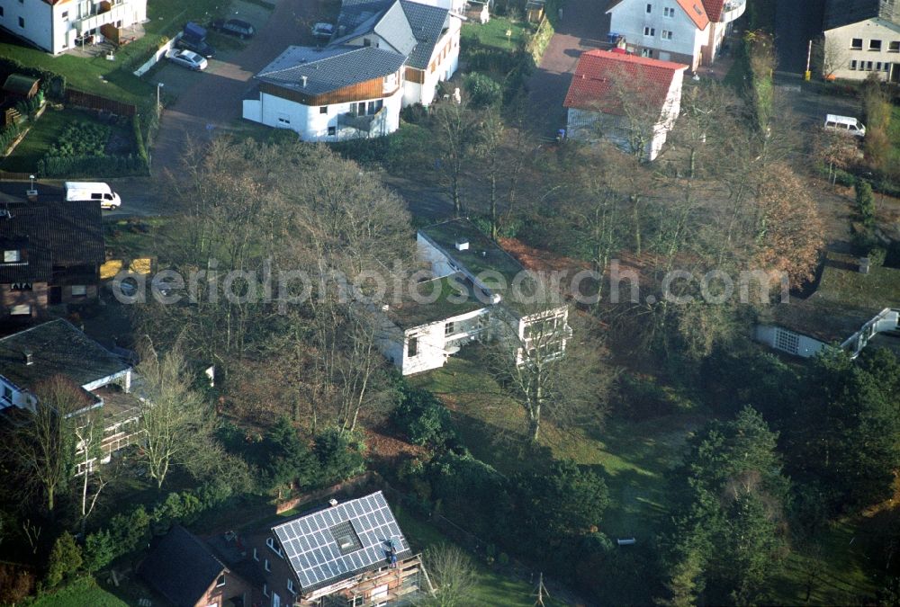 Ibbenbüren from above - Single-family residential area of settlement on Nordstrasse in the district Schafberg in Ibbenbueren in the state North Rhine-Westphalia, Germany