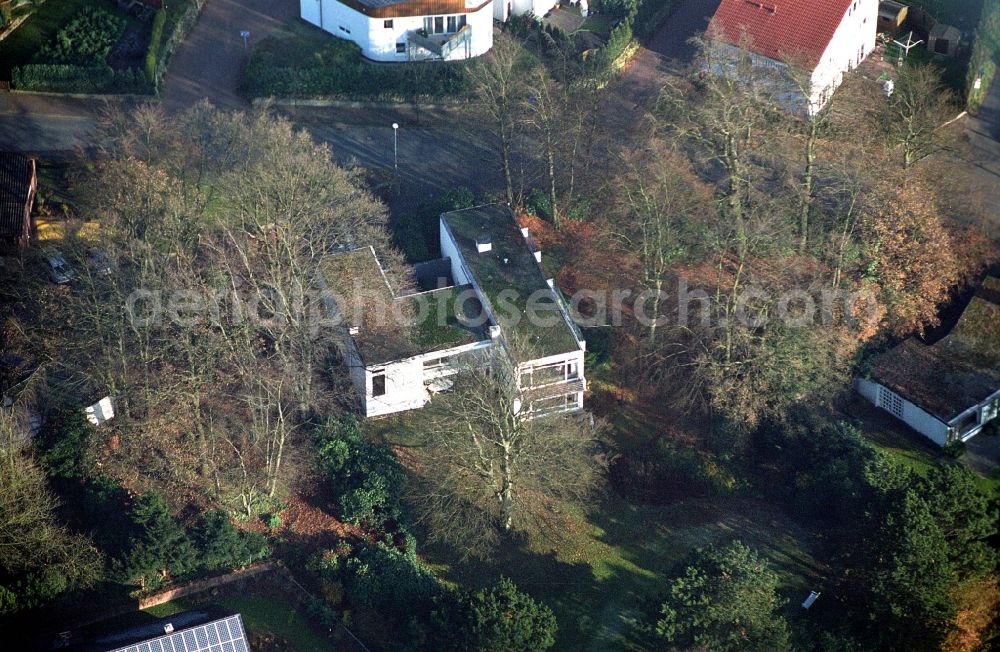 Ibbenbüren from above - Single-family residential area of settlement on Nordstrasse in the district Schafberg in Ibbenbueren in the state North Rhine-Westphalia, Germany