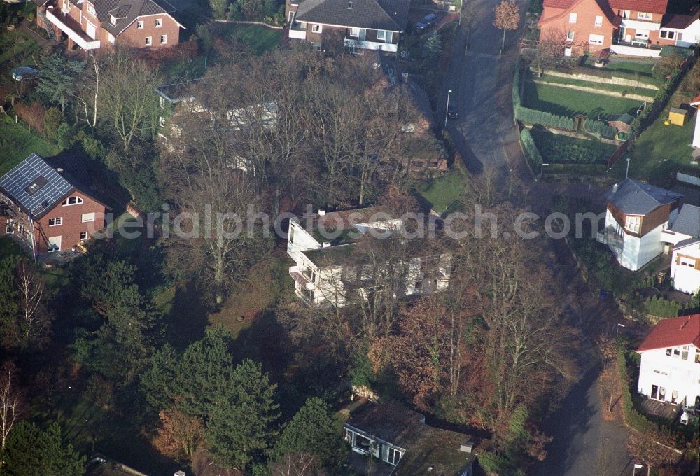 Ibbenbüren from above - Single-family residential area of settlement on Nordstrasse in the district Schafberg in Ibbenbueren in the state North Rhine-Westphalia, Germany