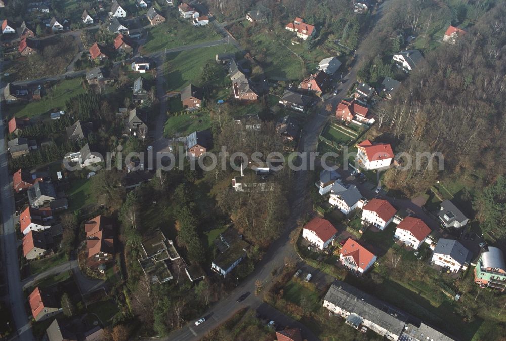 Aerial image Ibbenbüren - Single-family residential area of settlement on Nordstrasse in the district Schafberg in Ibbenbueren in the state North Rhine-Westphalia, Germany