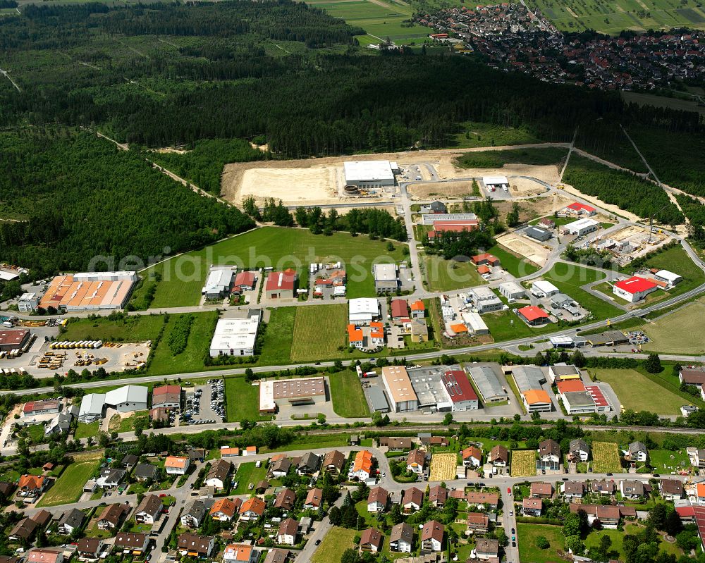 Aerial image Ottenbronn - Single-family residential area of settlement in Ottenbronn in the state Baden-Wuerttemberg, Germany