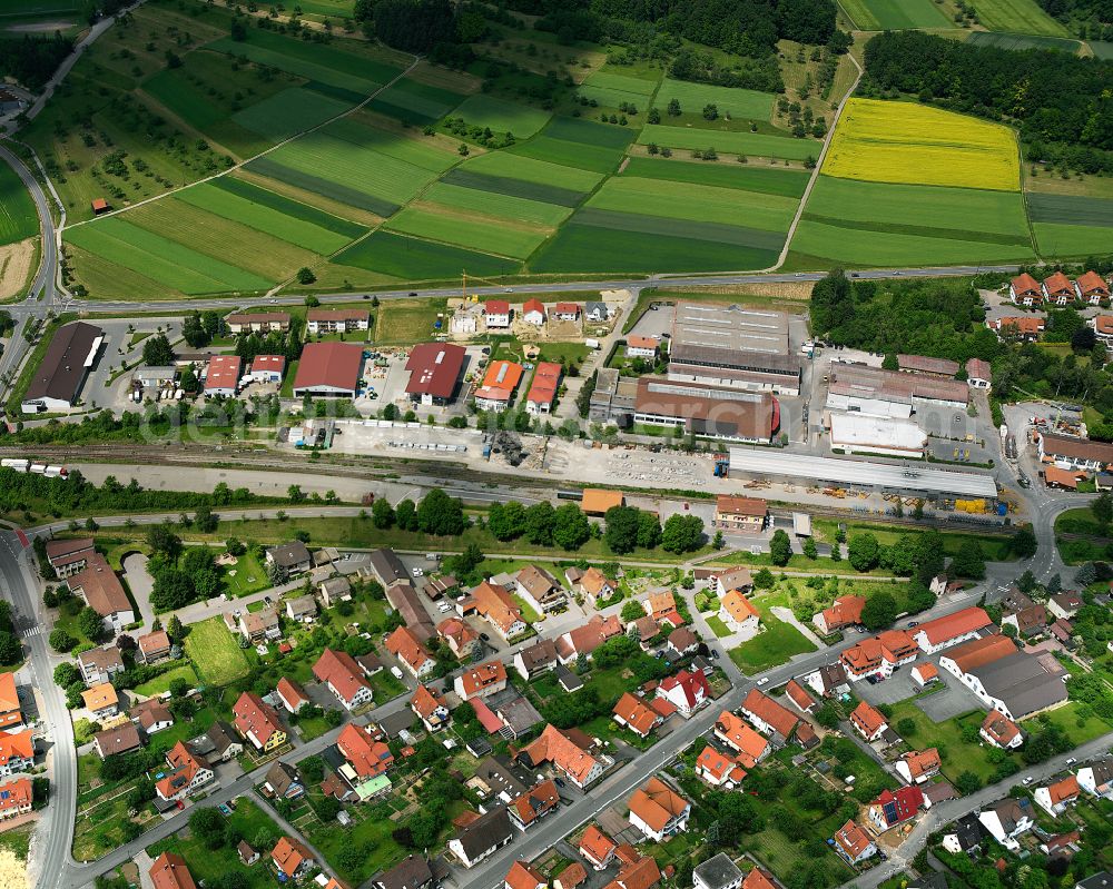 Ottenbronn from the bird's eye view: Single-family residential area of settlement in Ottenbronn in the state Baden-Wuerttemberg, Germany