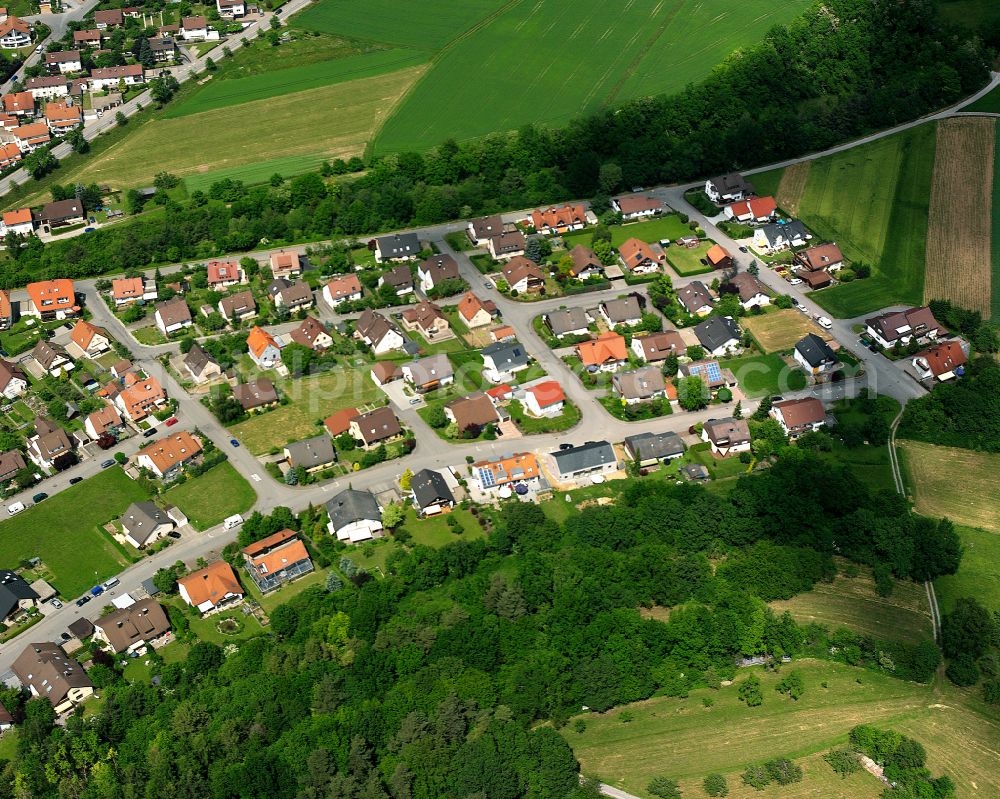 Aerial photograph Ottenbronn - Single-family residential area of settlement in Ottenbronn in the state Baden-Wuerttemberg, Germany