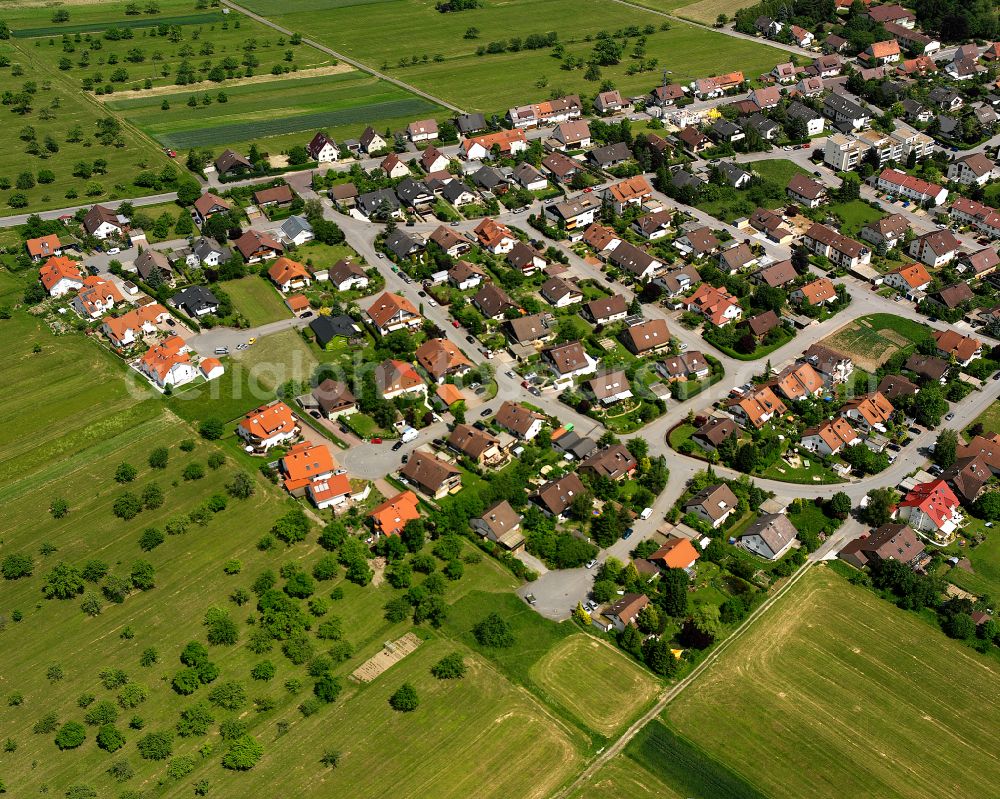 Aerial photograph Ottenbronn - Single-family residential area of settlement in Ottenbronn in the state Baden-Wuerttemberg, Germany