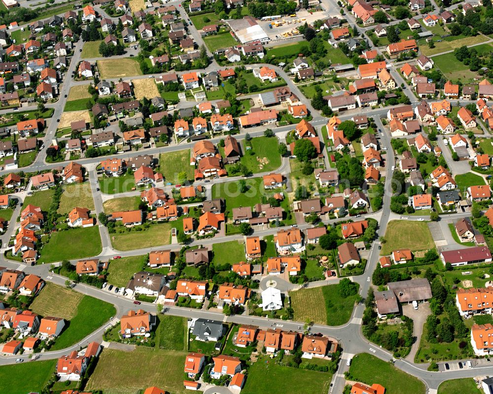 Aerial image Ottenbronn - Single-family residential area of settlement in Ottenbronn in the state Baden-Wuerttemberg, Germany