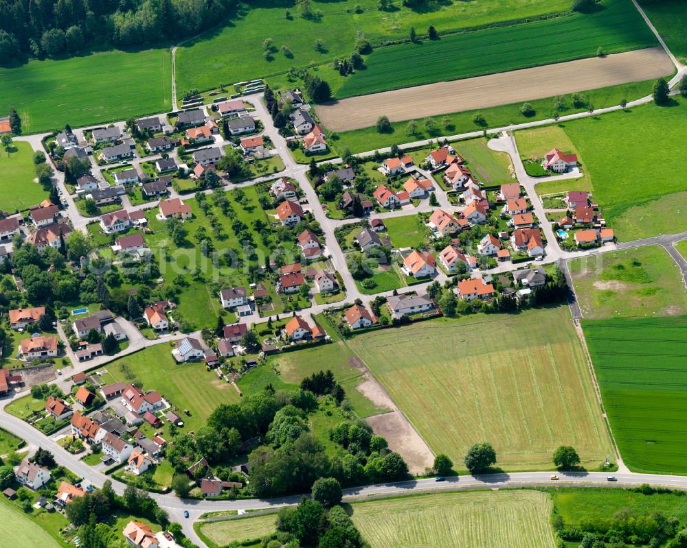 Otterswang from the bird's eye view: Single-family residential area of settlement in Otterswang in the state Baden-Wuerttemberg, Germany