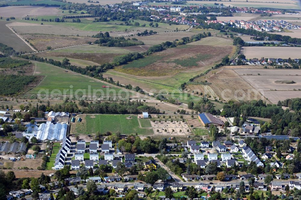 Aerial photograph Berlin - Single-family residential area of settlement on Pfauenkehre in the district Rudow in Berlin, Germany