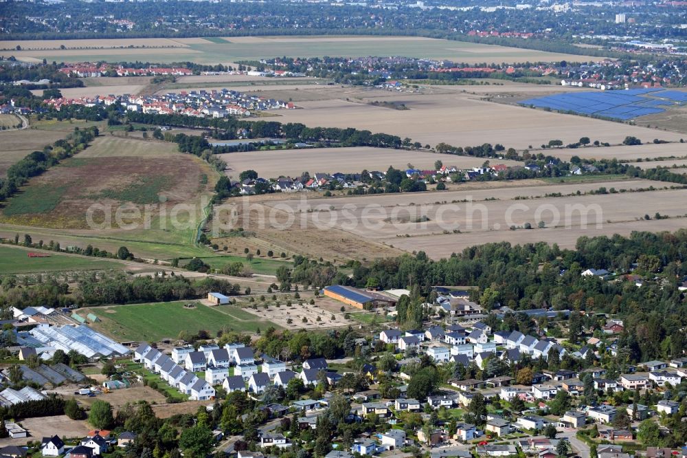 Aerial photograph Berlin - Single-family residential area of settlement on Pfauenkehre in the district Rudow in Berlin, Germany